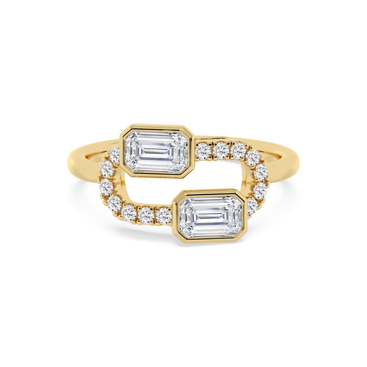 14K Yellow Gold Diamond Ring