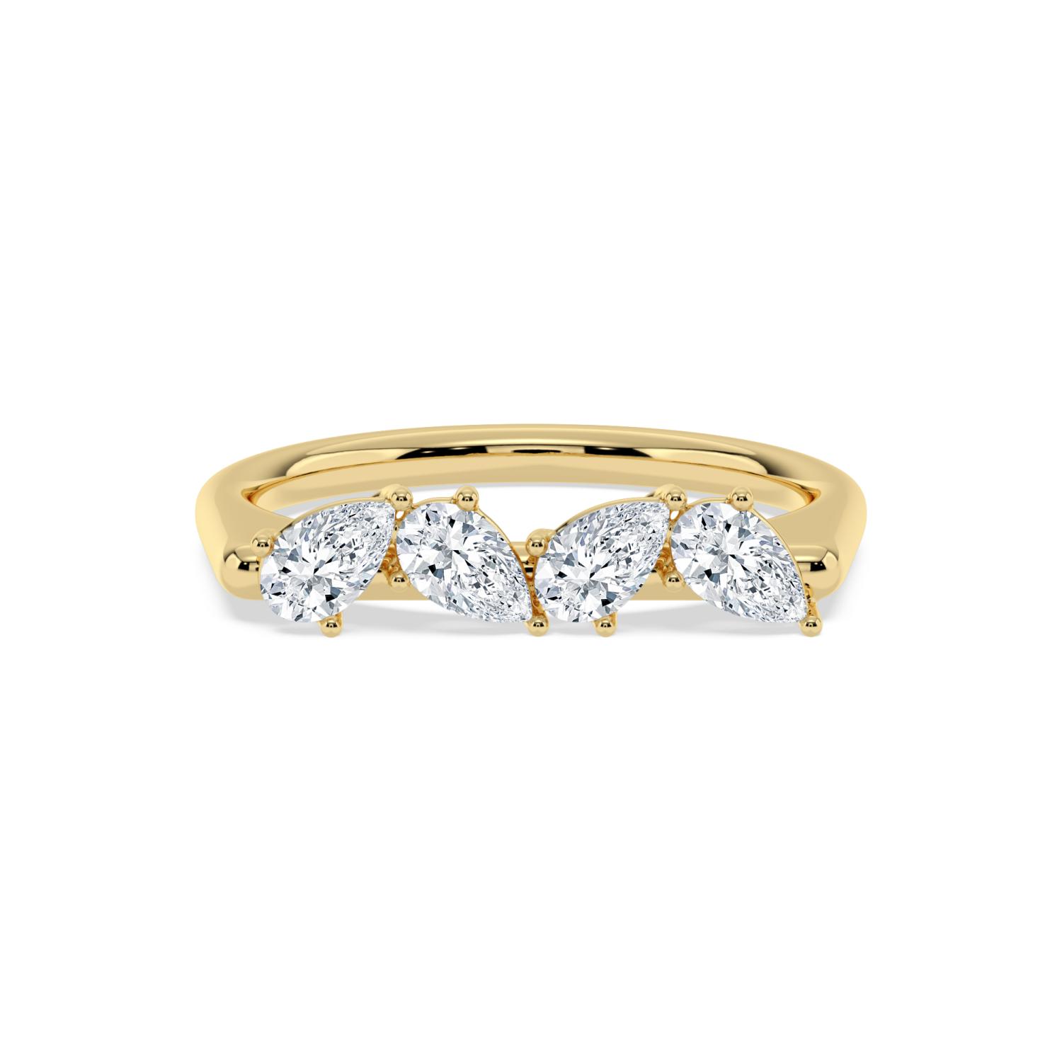 14K Yellow Gold Diamond Ring