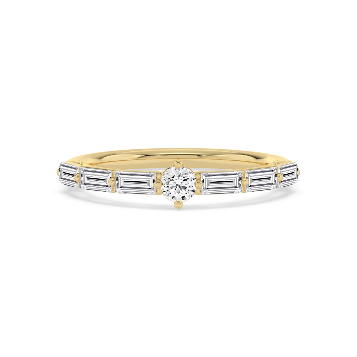 14K Yellow Gold Diamond Ring