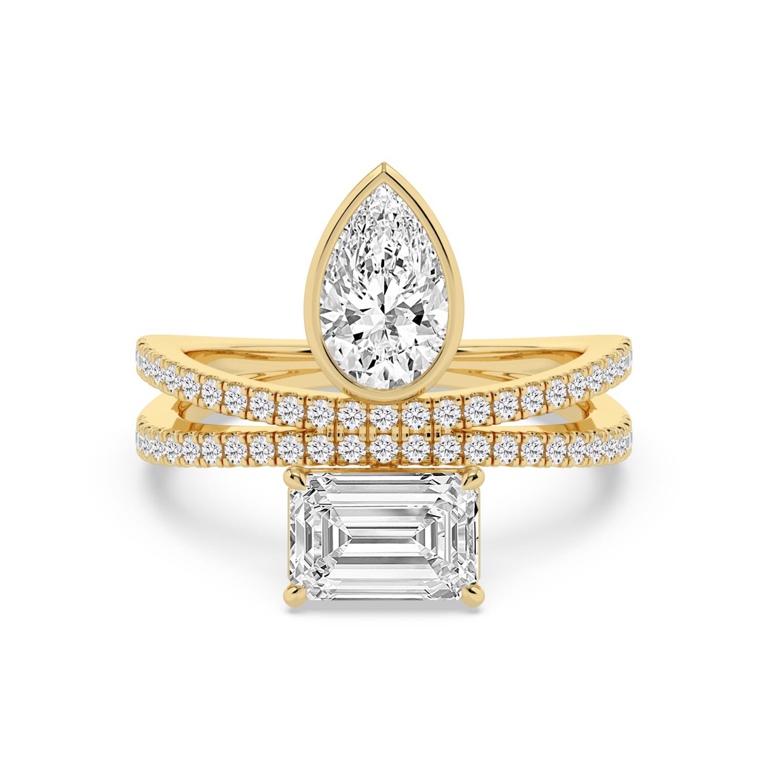 14K Yellow Gold Diamond Ring