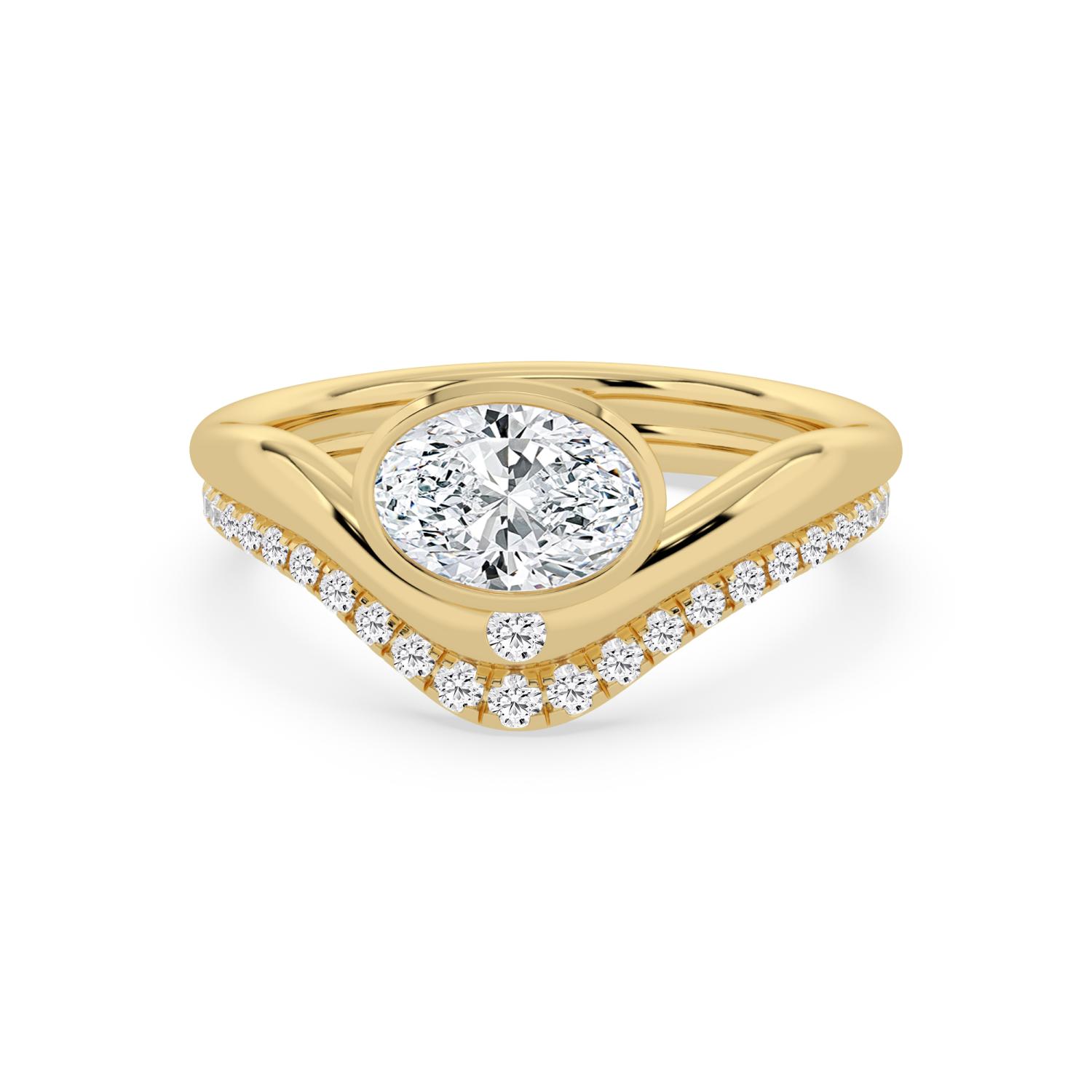 14K Yellow Gold Diamond Ring