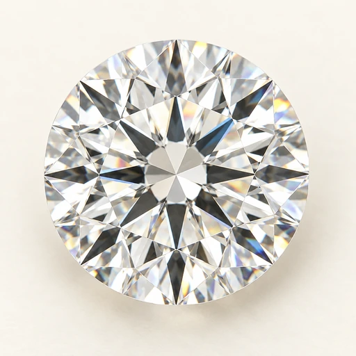 Round cut diamond